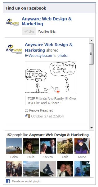 Facebook Like Box with Feed and Faces