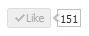 Facebook like button with count